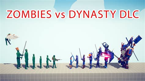 Zombies Team Vs Dynasty Dlc Team Totally Accurate Battle Simulator