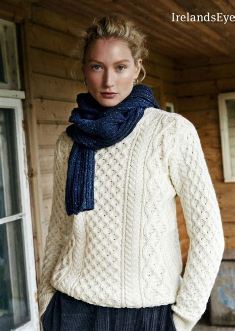 Irelandseye Aran Sweater Natural