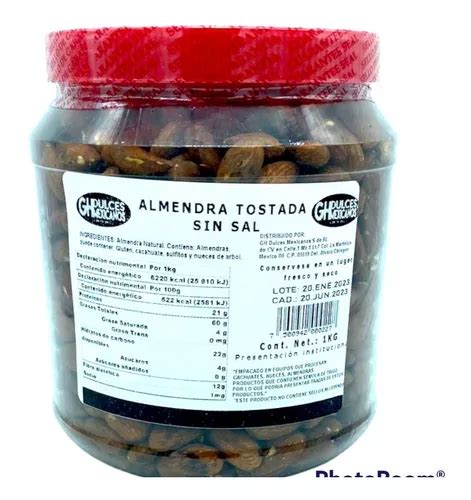 Almendras Enteras Tostadas Premier Kg Sin Sal