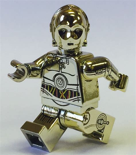 Custom Lego Star Wars Minifigure Chrome Gold C-3PO C3PO Droid