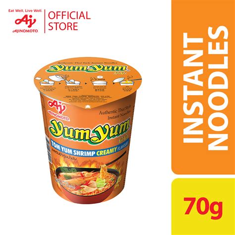 Yumyum Tom Yum Shrimp Creamy Instant Cup Noodles 70g Lazada Ph