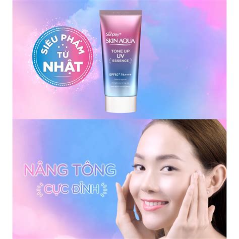 Kem Ch Ng N Ng N Ng T Ng Da Skin Aqua Tone Up Uv Essence Spf Pa