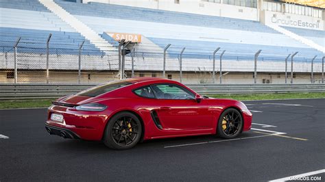 2020 Porsche 718 Cayman GTS 4 0 Color Carmine Red Rear Three Quarter