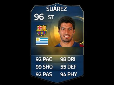 Fifa Tots Suarez Player Review In Game Stats Ultimate Team