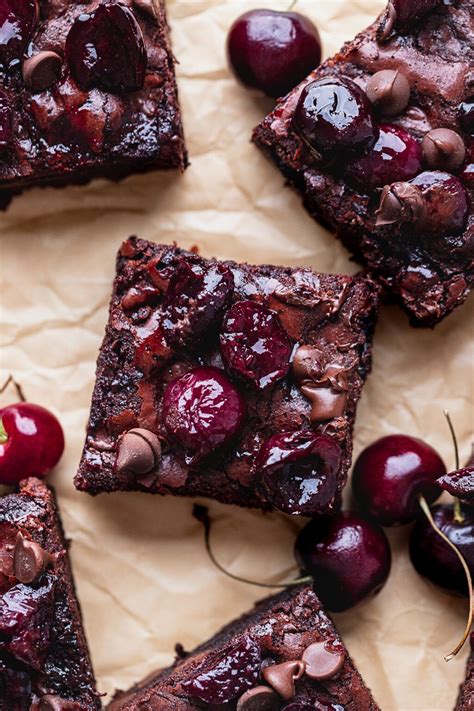 Roasted Cherry Brownies Recipe Cherry Brownies Roasted Cherry