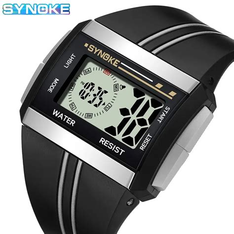 Synoke Outdoor Military Digital Watch For Men Fashion Retro Men Watch