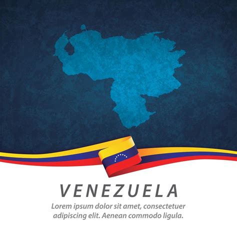 Venezuela flag with map 2711267 Vector Art at Vecteezy