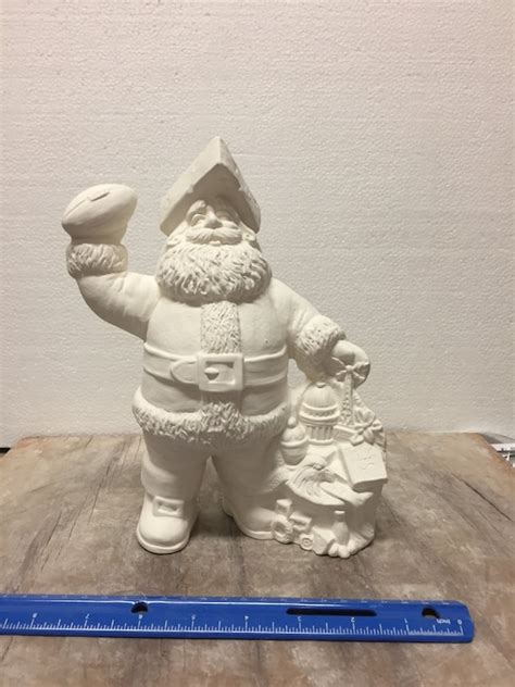 Ceramic Bisque Wisconsin State Santa Claus Gare Ready To Paint Etsy