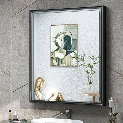 Tokeshimi Bathroom Metal Framed Medicine Cabinets With Mirror X