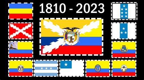 HISTORIA DE LA BANDERA DEL ECUADOR TODAS LAS BANDERAS 1806 2023 YouTube