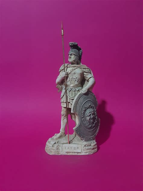 Hector Statue Ancient Greek Handmade Warrior Sculpture 30cm - Etsy