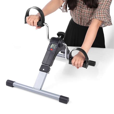 Folding Mini Exercise Bike Arm Leg Resistance Cycle Pedal Exerciser Workout Seat 657258034884 Ebay