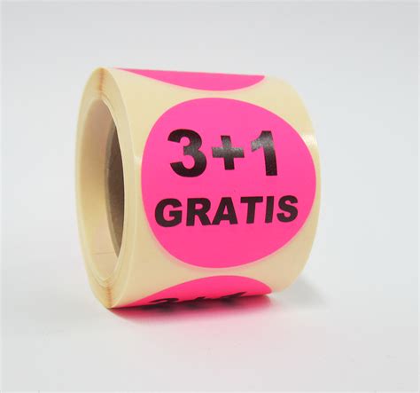 3 1 GRATIS Stickers Op Rol 50 Mm Rond Drukwerkaanbieding