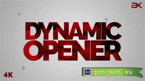 Videohive Dynamic Stomp Opener Project For After Effects