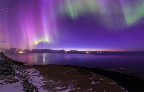 Purple Northern Lights Wallpapers on WallpaperDog