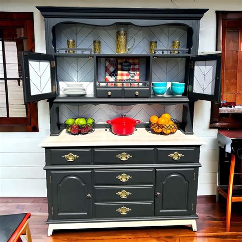 Sold Hutch Cabinet Modern Base - Etsy