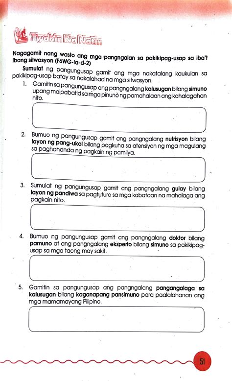 [Solved] . Tryakin Na Natin Nagagamit nang wasto ang mga pangngalan sa ...