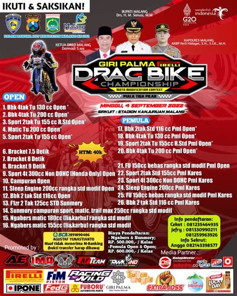 Preview Giri Palma Pirelli Drag Bike Championship 2022 Malang