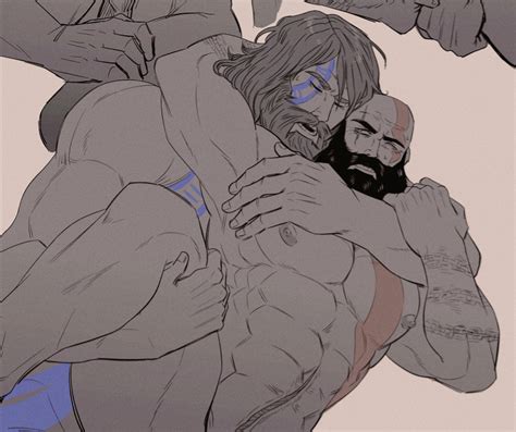 Rule 34 European Mythology Gay God Of War God Of War Ragnarok Kon Likes Corn Kratos Male Male