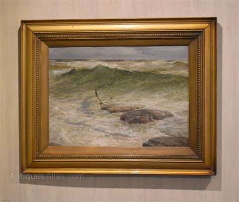 Antiques Atlas Seascape Oil Painting By Charles Herbert Thompson