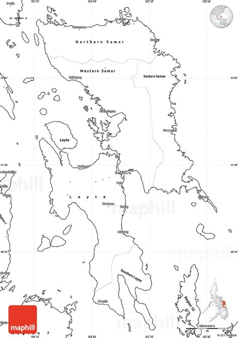 Blank Simple Map of Region 8