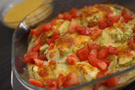 Gebackene Zucchini Mit Feta Und Tomaten