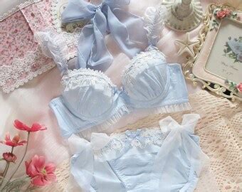 Frilly Lingerie Set Etsy