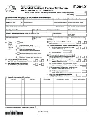 Fillable Online Fill Io It201x 2018 Fill In 2d PDF Form IT 201 XFill