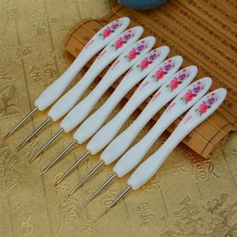 Donyamy Pcs Set Knitting Needles Soft Handle Crochet Hooks Aluminum