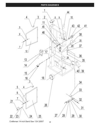 Owners Manual And Parts List Sears Craftsman 14 Band Saw Model 124