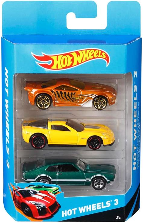 Amazon Hot Wheels K5904 Hot Wheels Basic Car Assortment 3 Pack Toys Games