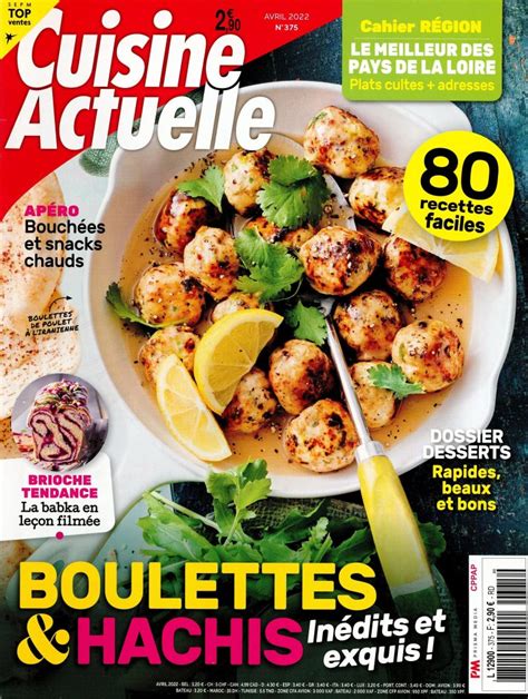 Cuisine Actuelle N 375 Abonnement Cuisine Actuelle Abonnement