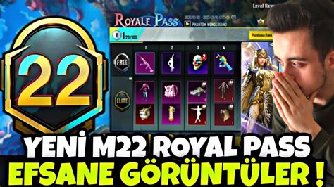 YENİ M22 ROYAL PASS EFSANE GÖRÜNTÜLER M22 RP 1 50 ÖDÜLLERİ M22