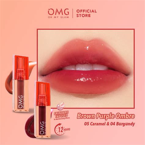 Jual Omg Oh My Glam Glassy Lip Tint G Lip Tint Warna Intense Tahan