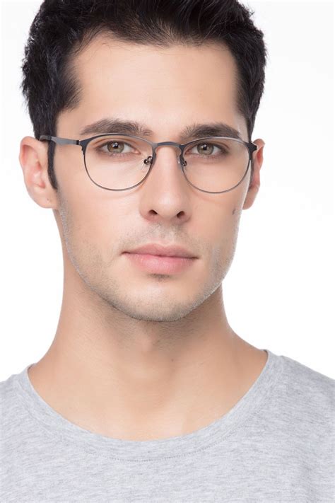 Function Oval Gunmetal Full Rim Eyeglasses Eyebuydirect