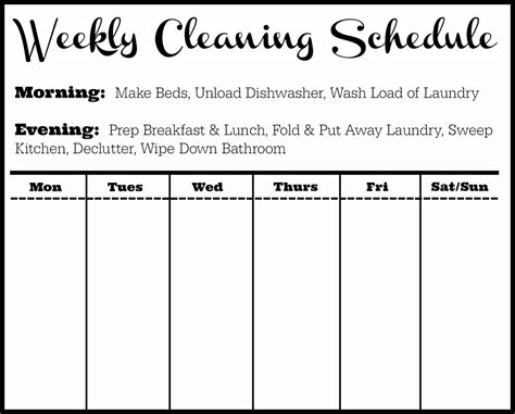 Free Printable House Cleaning Checklist Templates [pdf Excel Word]