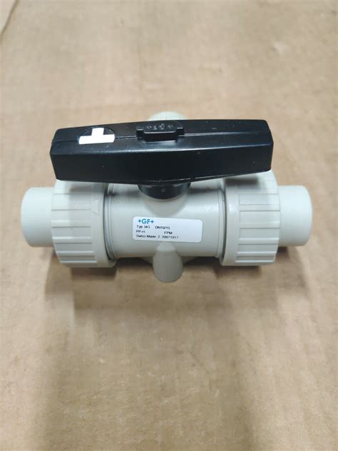 GF Type 343 Three Way Ball Valve Polypro 1 2 NPT PP H FPM EBay