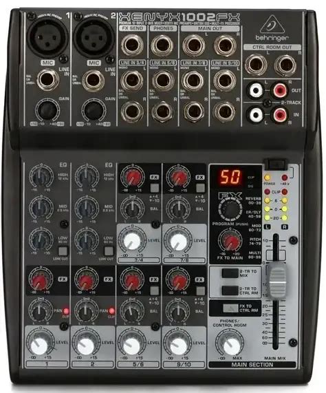 Behringer XENYX 1002SFX Premium Analog 10 12 Input Mixer User Guide