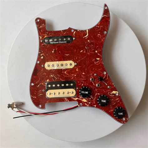 Hss Prewired Guitar Pickguard Ssl Neck Middle Tb Pickups Push Pull