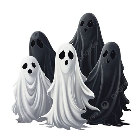 A Group Of Malicious And Vicious Ghosts Halloween Holiday Creepy