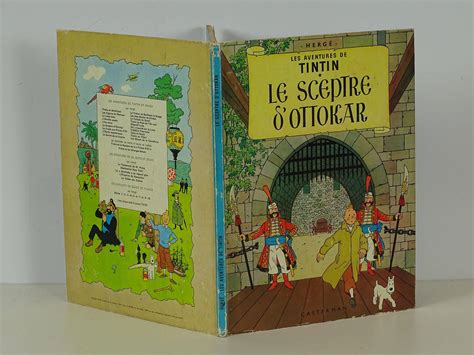 Hergé Tintin 8 Le Sceptre d Ottokar en réédition de 1966 à 4e plat