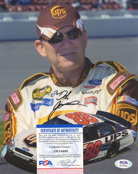 Dale Jarrett Signed Nascar 8x10 Photo Psa Coa Pristine Auction