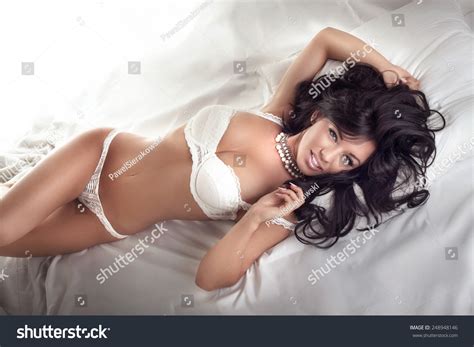 Sexy Brunette Woman Perfect Body Posing Stock Photo 248948146 Shutterstock