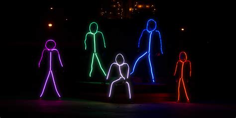 Led Stick Figure Costumes Glowy Zoey