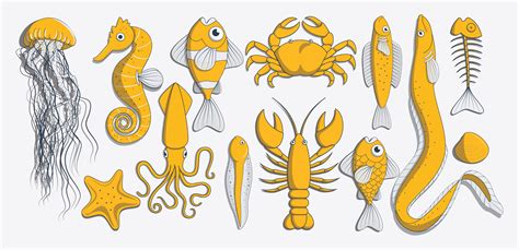 Sea creature illustrations | Custom-Designed Illustrations ~ Creative ...