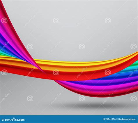 Fondo Abstracto De Las Formas Del Arco Iris Stock De Ilustraci N