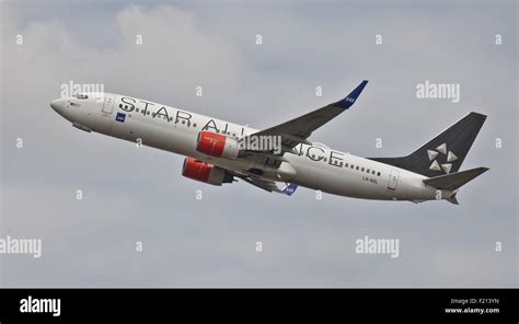 SAS Scandinavian Airlines Boeing 737 LN RNN Taking Off From London