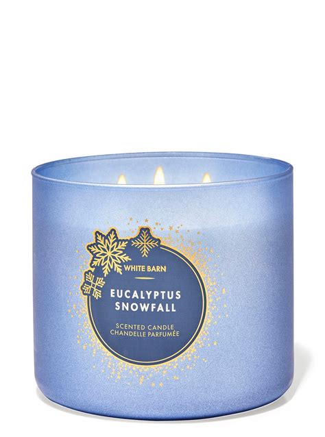 Eucalyptus Snowfall 3 Wick Candle Bath And Body Works