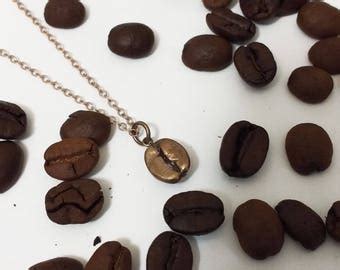 Coffee Bean Necklace Etsy