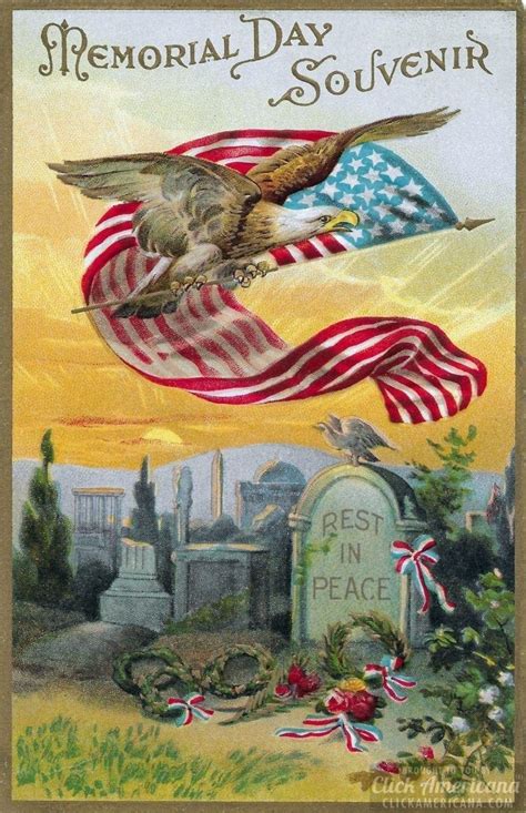 20 Vintage Memorial Day Postcards Click Americana